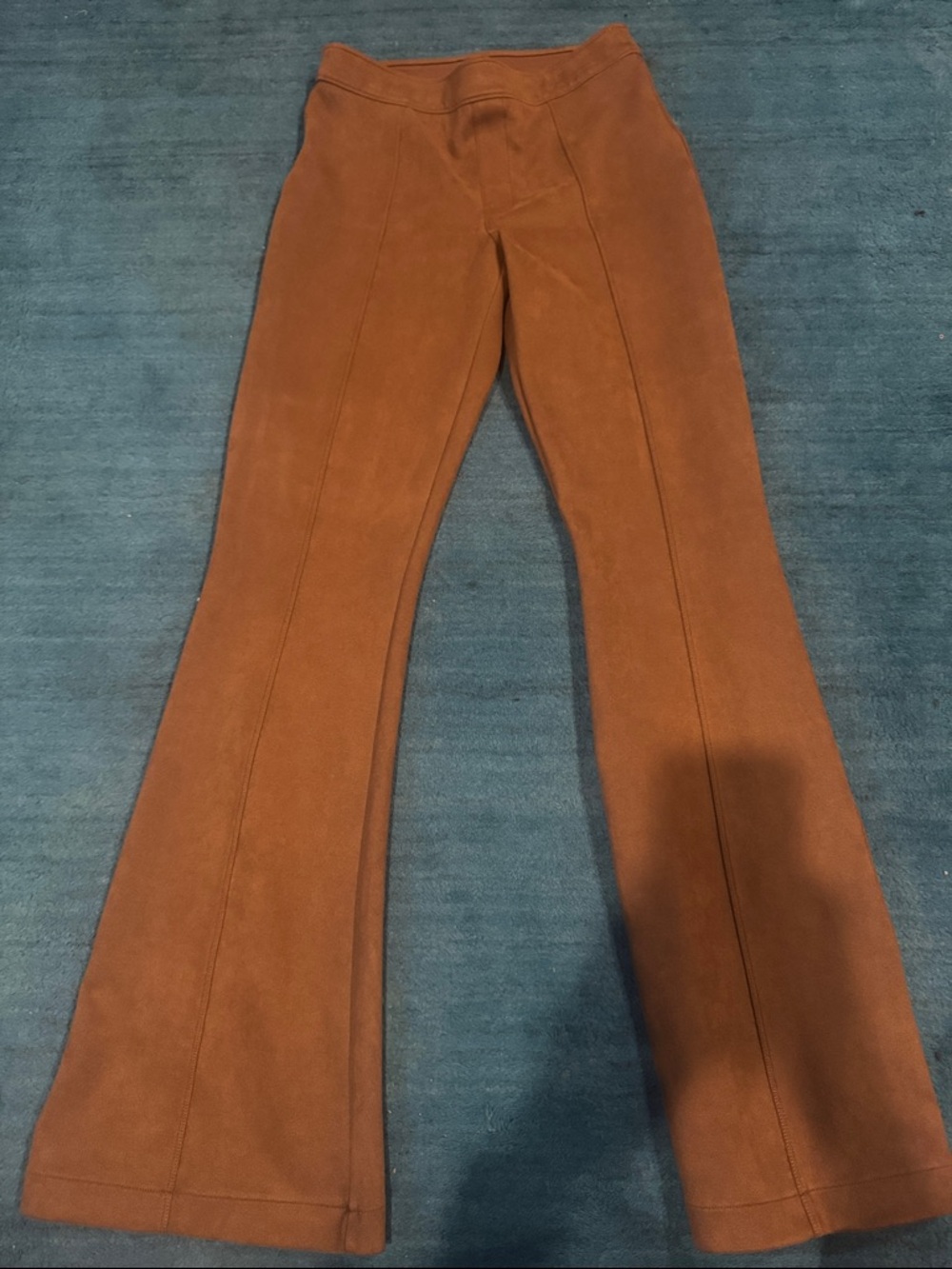 SPANX Rust Brown Boot-Cut Flare Pants